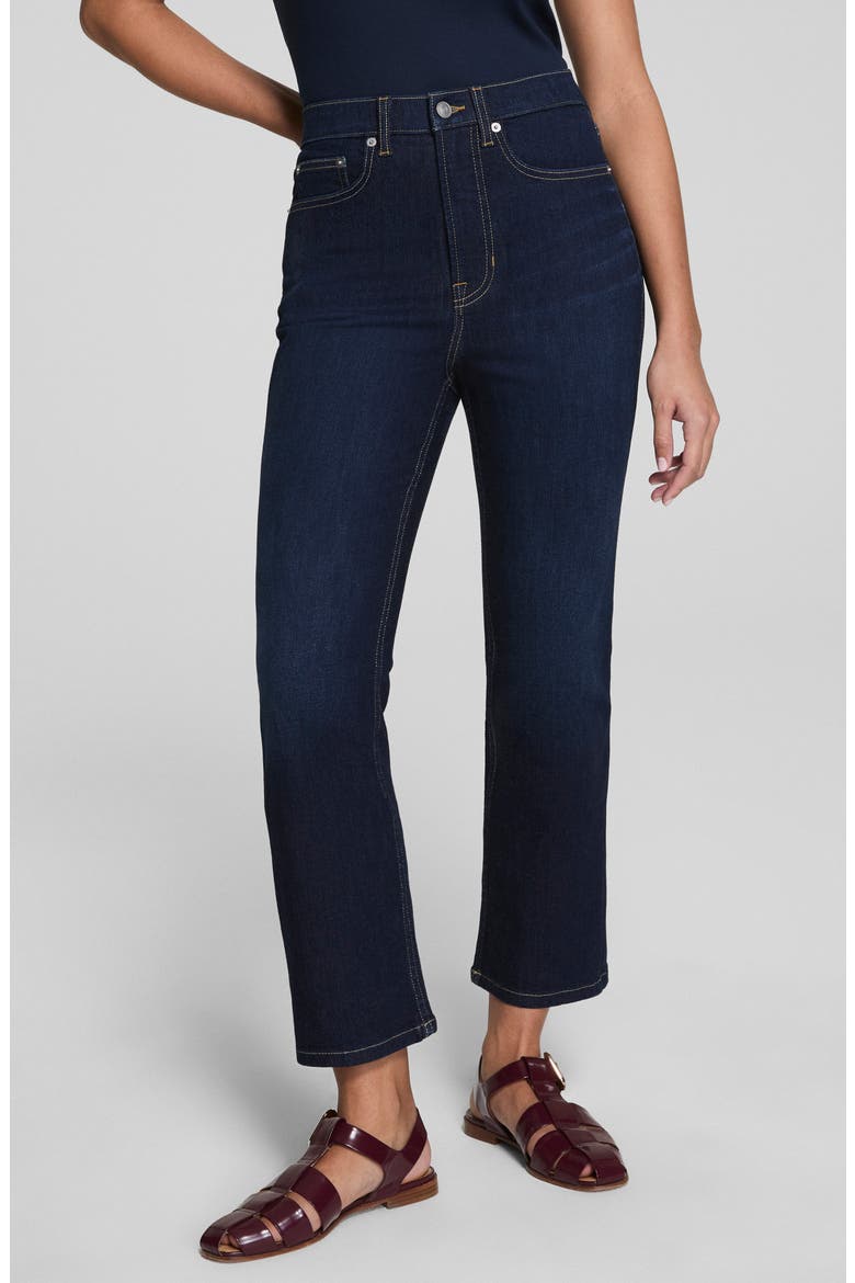 SPANXsculpt™ ReDefine High Rise Kick Flare Jeans, Main, color, DARK INDIGO