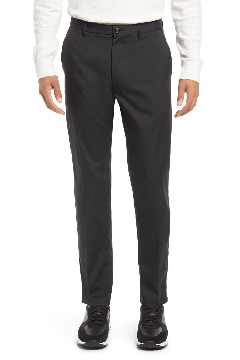 Spectre Water Repellent Slim Fit Chino Pants, Main, color, BLACK