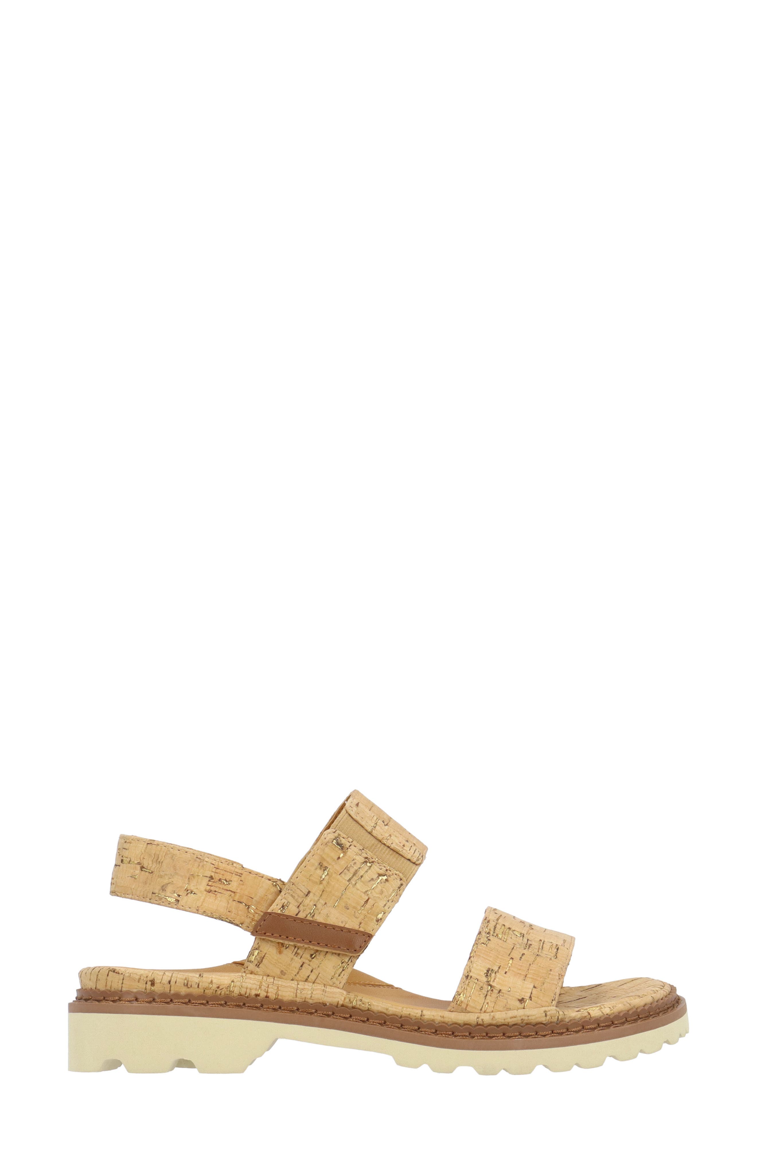 L'Amour des Pieds Delphina Sandal, Alternate, color, Natural/ Gold