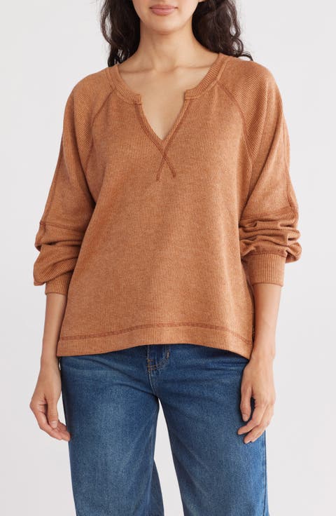 Long Sleeve Waffle Knit Thermal