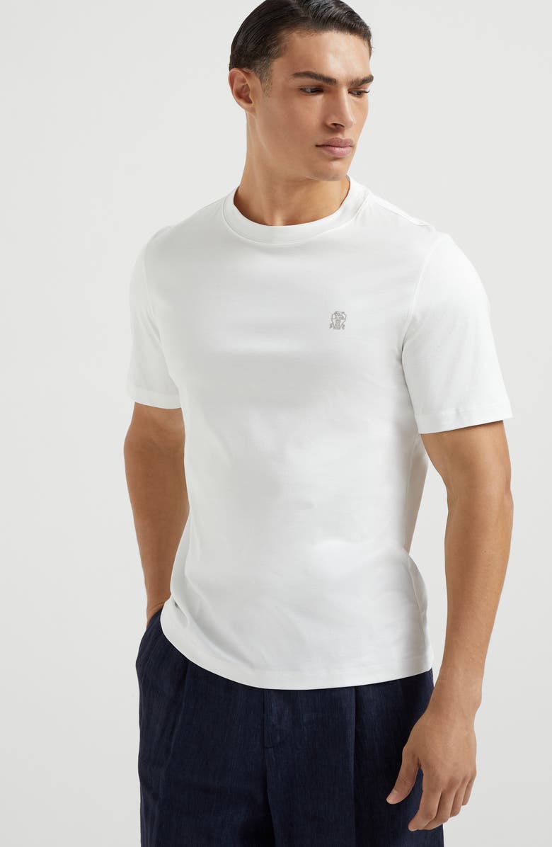 Brunello Cucinelli Crew-neck T-shirt, Alternate, color, 