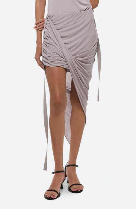 Wind Asymmetric Jersey Skirt