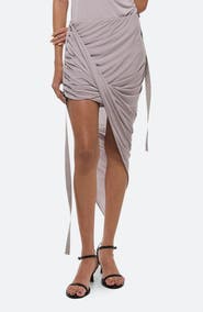 Helmut Lang Wind Asymmetric Jersey Skirt
