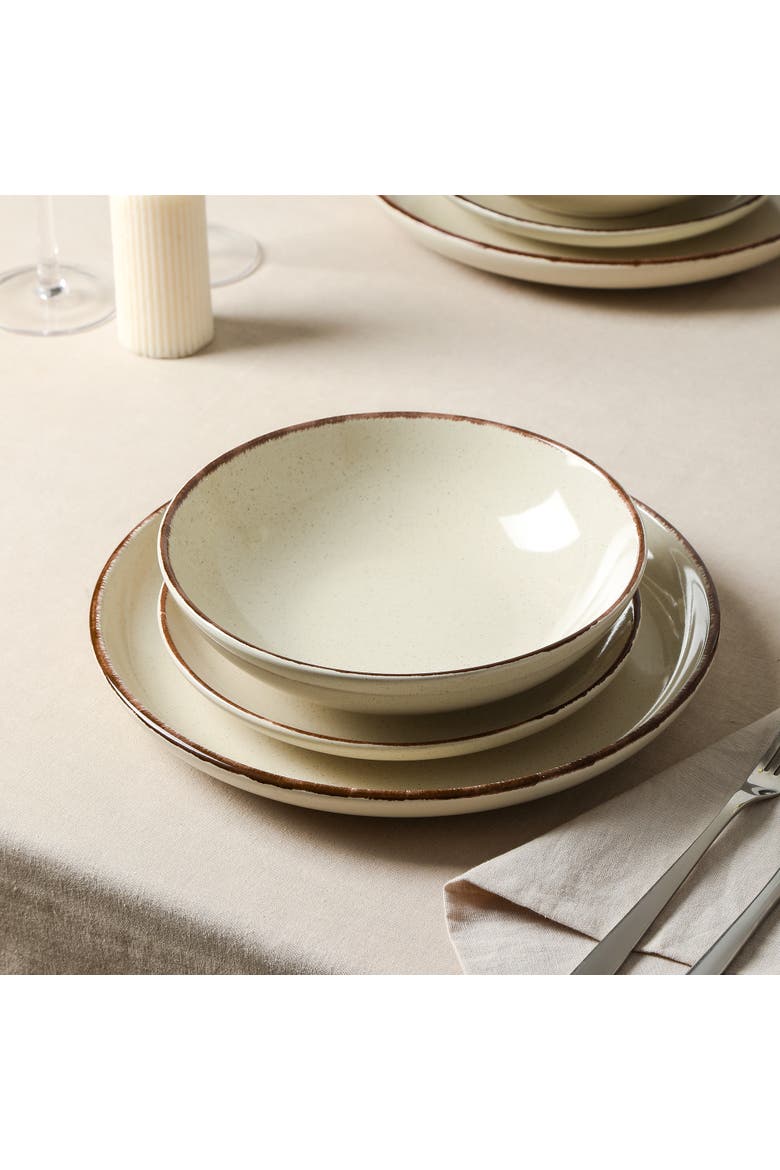 Heath Stoneware 24-Piece Dinnerware Set, Alternate, color, Coffee