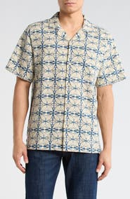 Lucky Brand Floral Camp Shirt