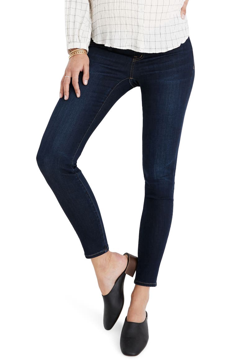 Maternity Side-Panel Skinny Jeans Adjustable Tencel® Lyocell Edition, Main, color, LARKSPUR