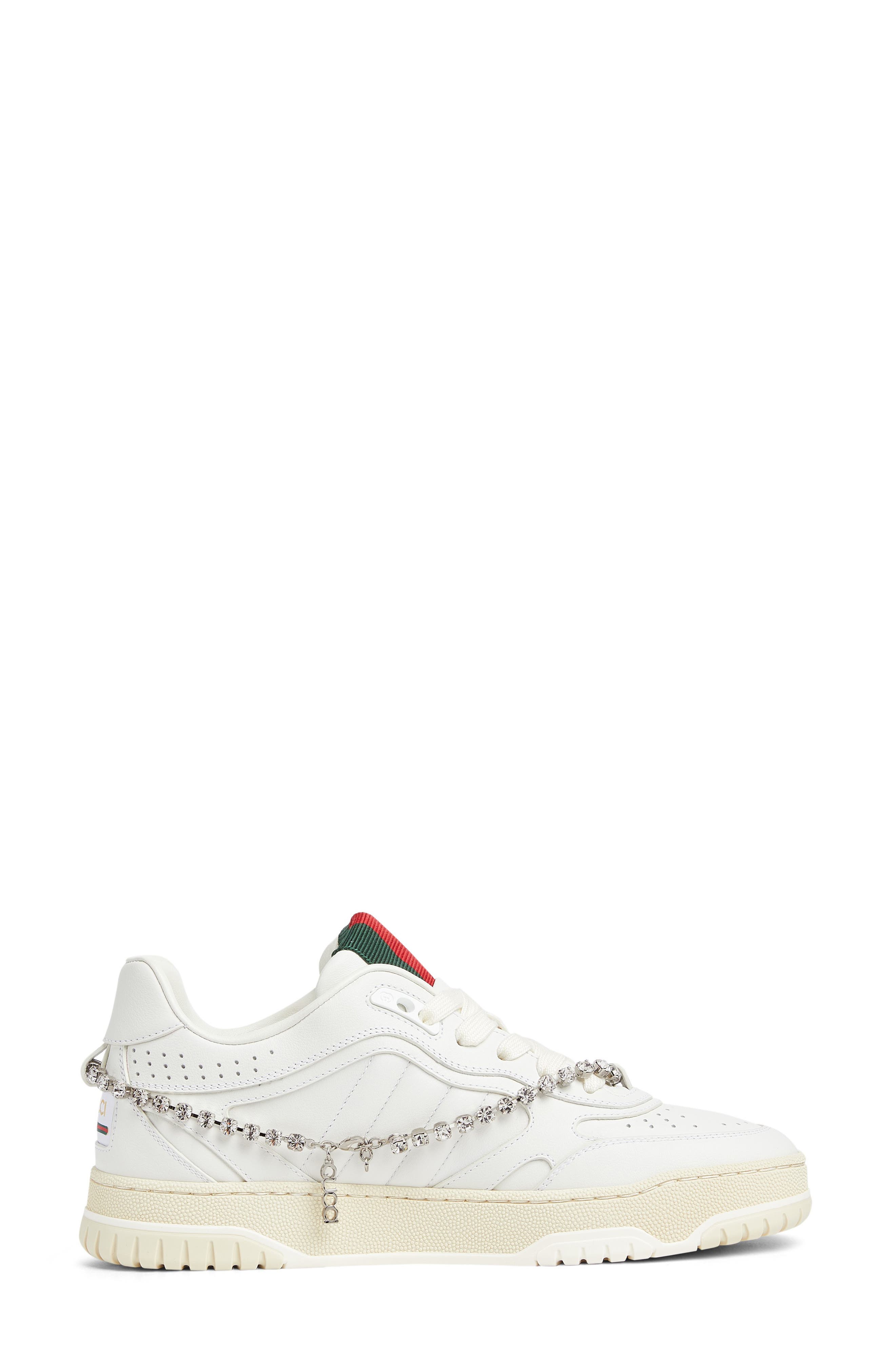 Gucci Re-Web Chain Detail Sneaker, Alternate, color, 