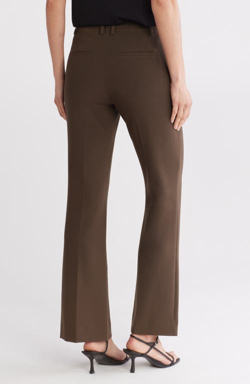 Vince Tailored Mid Rise Stretch Bootcut Pants In Vine