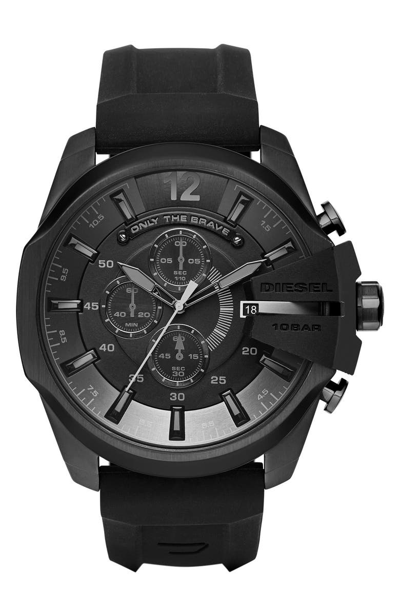 DIESEL<sup>®</sup> 'Chief' Chronograph Watch, 51mm, Main, color, Black