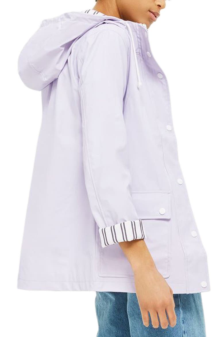 Maisie Rain Mac Jacket, Alternate, color, LILAC