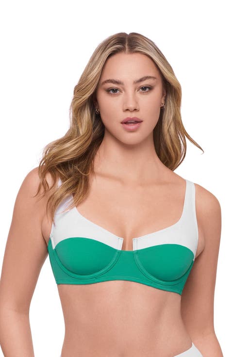 Supportive and Sculpting Tall Underwire Bikini Swimsuit Top