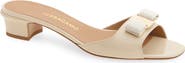 FERRAGAMO Vanilla Bow Slide Sandal