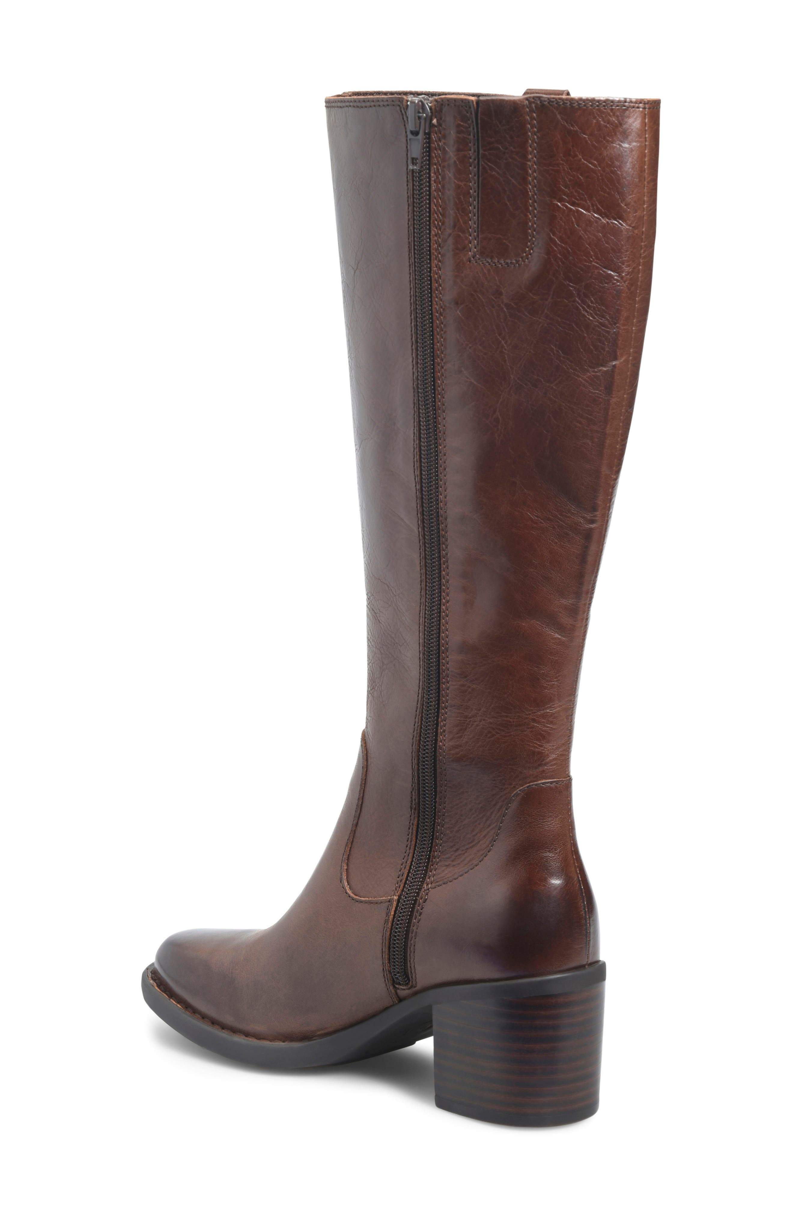 Børn Harding Knee High Boot, Alternate, color, Brown Leather