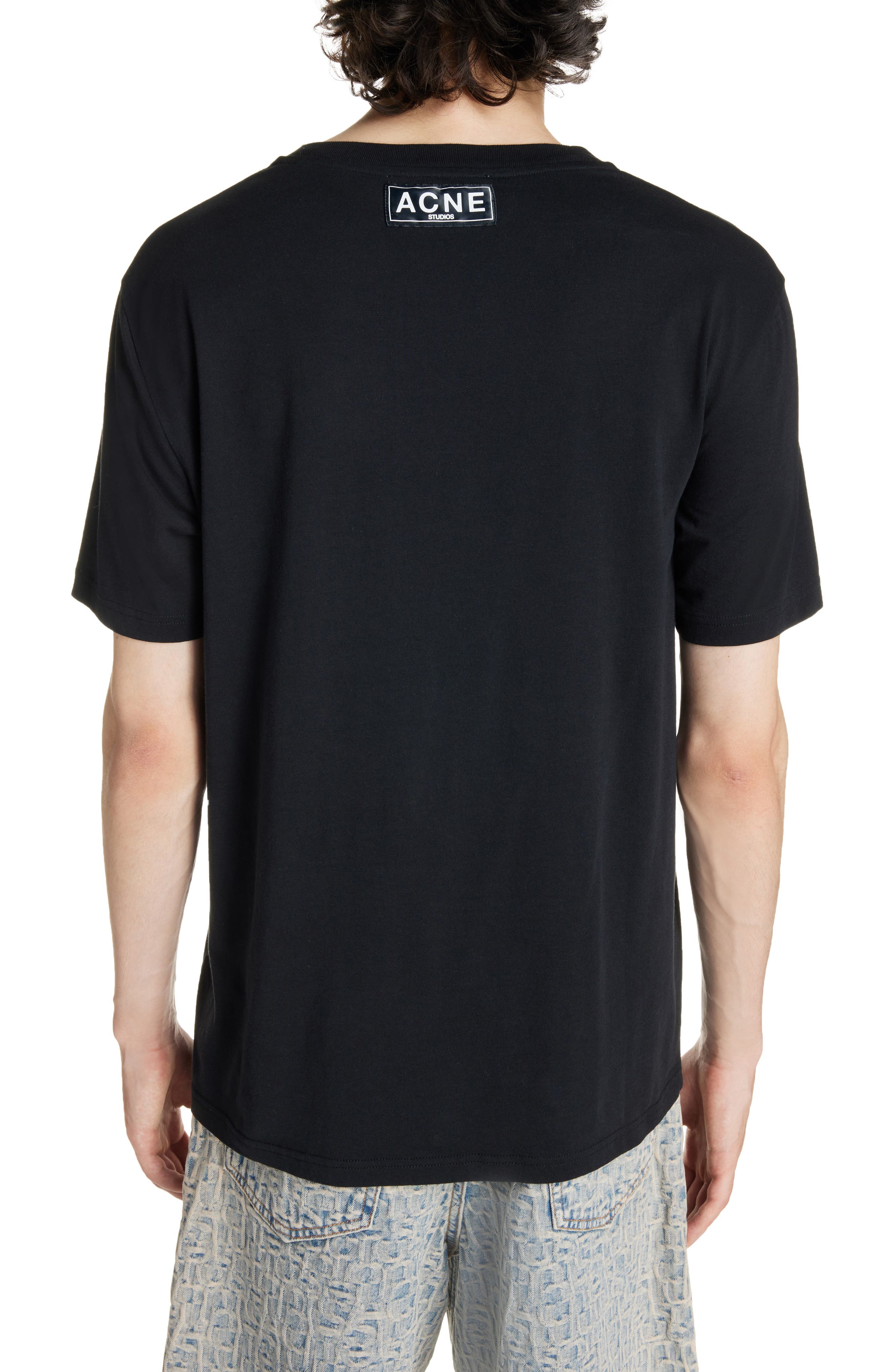Acne Studios Warped Logo Cotton Graphic T-Shirt | Nordstromrack
