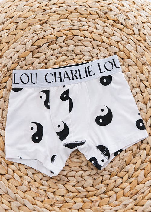 Charlie Lou Baby ® Yin & Yang Boxer Briefs In White