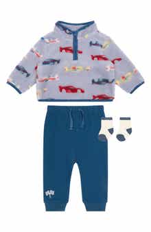 High Pile Fleece Jacket, Joggers & Socks Set