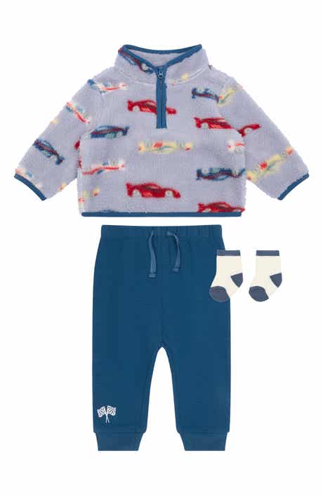 High Pile Fleece Jacket, Joggers & Socks Set