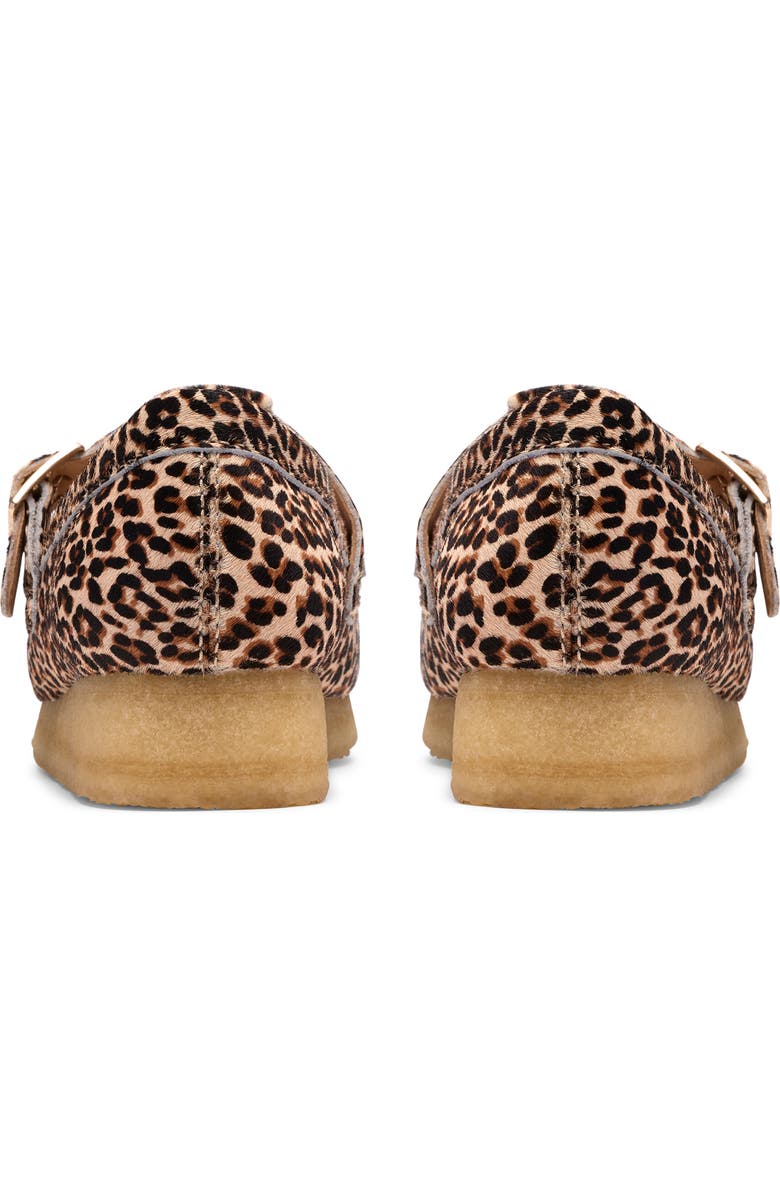 Clarks<sup>®</sup> Originals Wallabee Genuine Calf Hair T-Bar Loafer, Alternate, color, Leopard Print