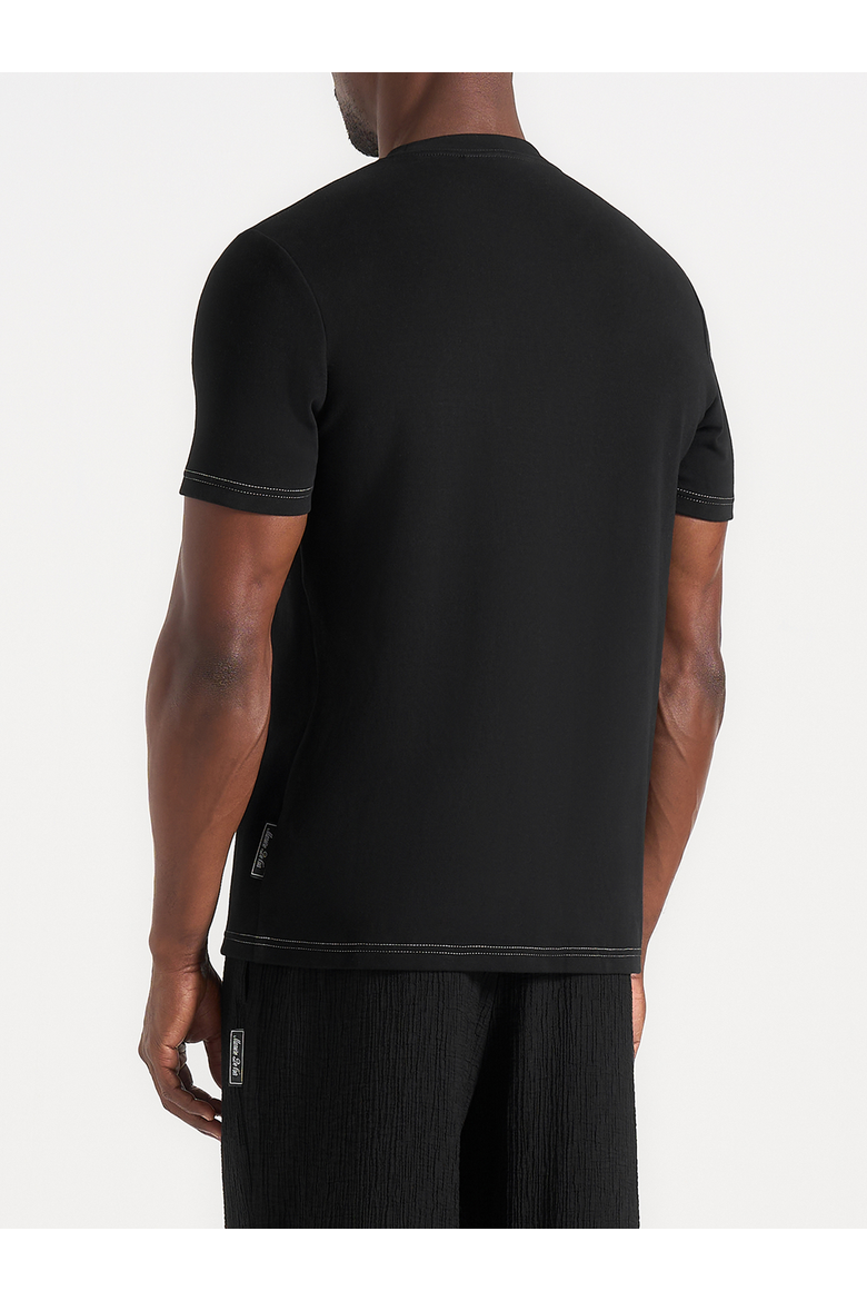 Joris Whipstitch Pocket Detail T Shirt, Alternate, color, Black