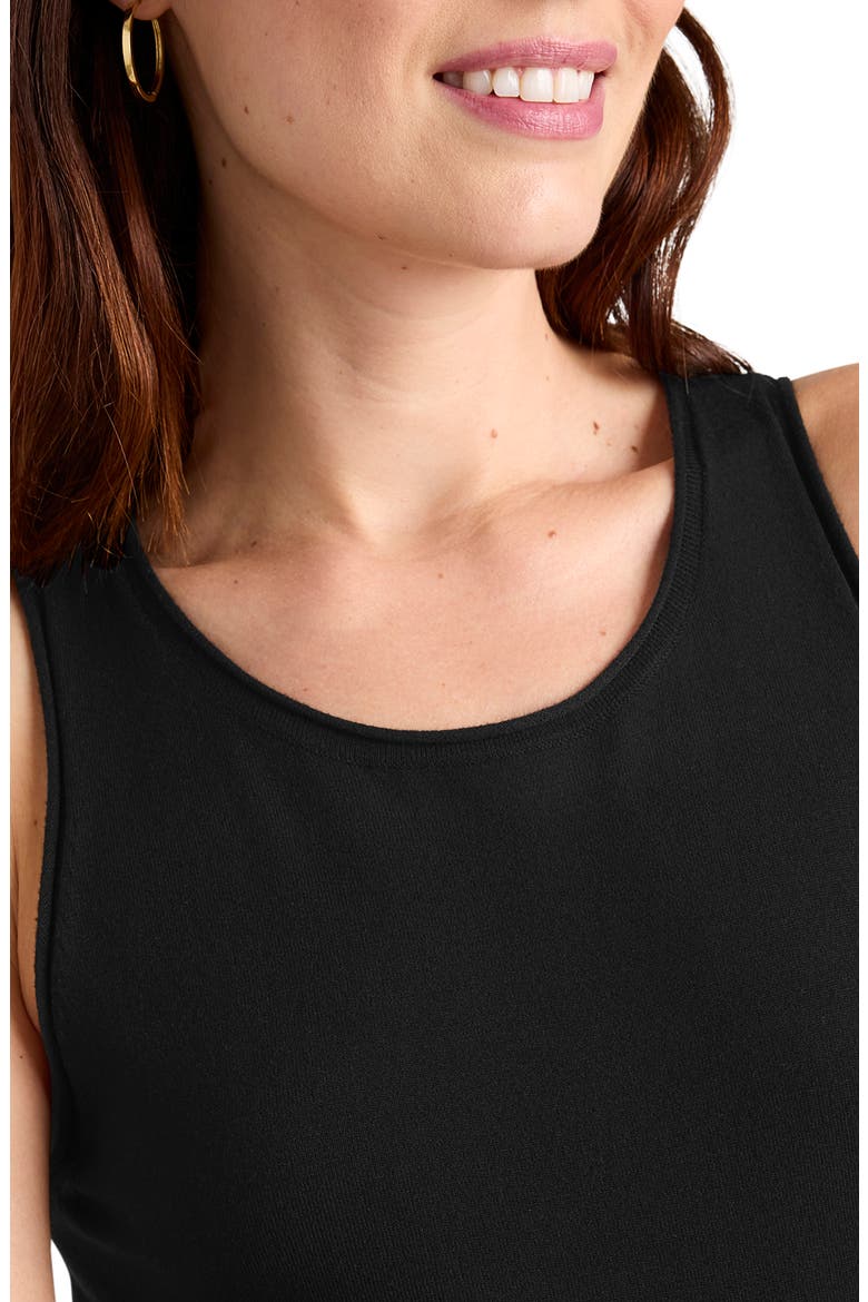 x @cellajaneblog Sweater Tank Top, Alternate, color, BLACK