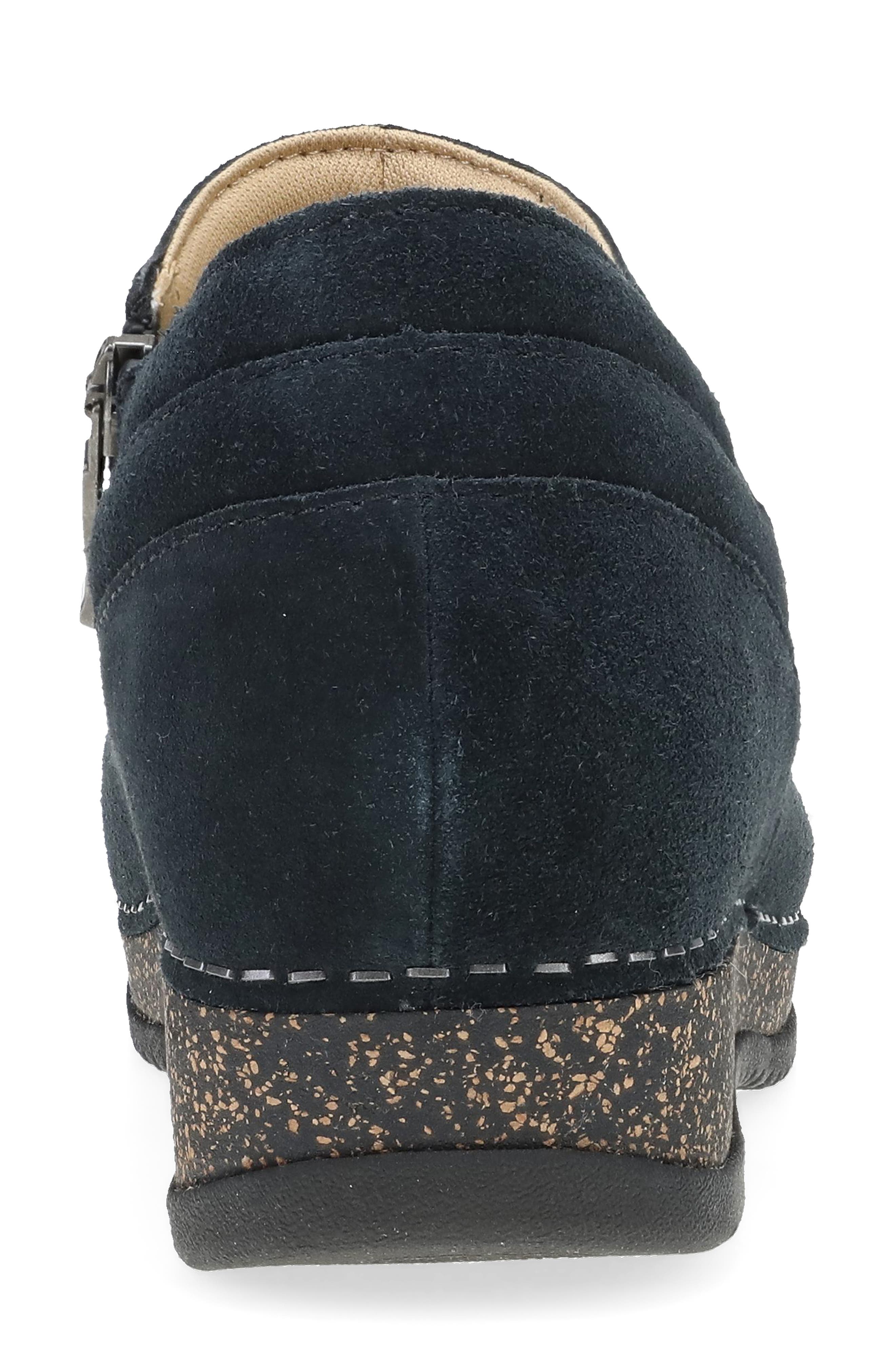 Dansko Muriel Bootie, Alternate, color, Black Suede