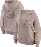 WEAR by Erin Andrews Women's WEAR by Erin Andrews  Tan Memphis Grizzlies Washed Pullover Crewdie