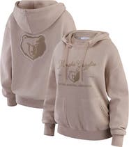 WEAR by Erin Andrews Women's WEAR by Erin Andrews  Tan Memphis Grizzlies Washed Pullover Crewdie