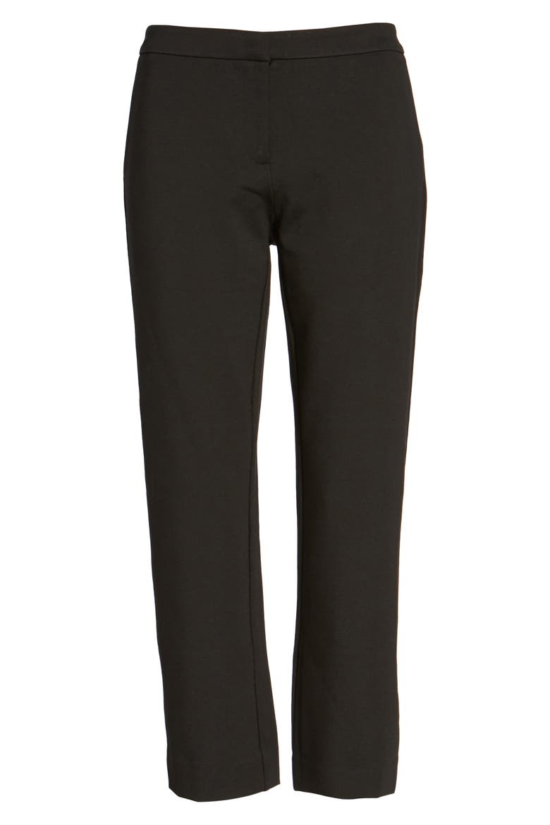 Kick Flare Knit Ankle Pants, Alternate, color, BLACK