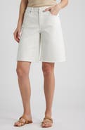CITY BLUES Frayed Denim Bermuda Shorts