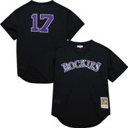 Mitchell & Ness Men's Mitchell & Ness Todd Helton Black Colorado Rockies Authentic Batting Practice Jersey