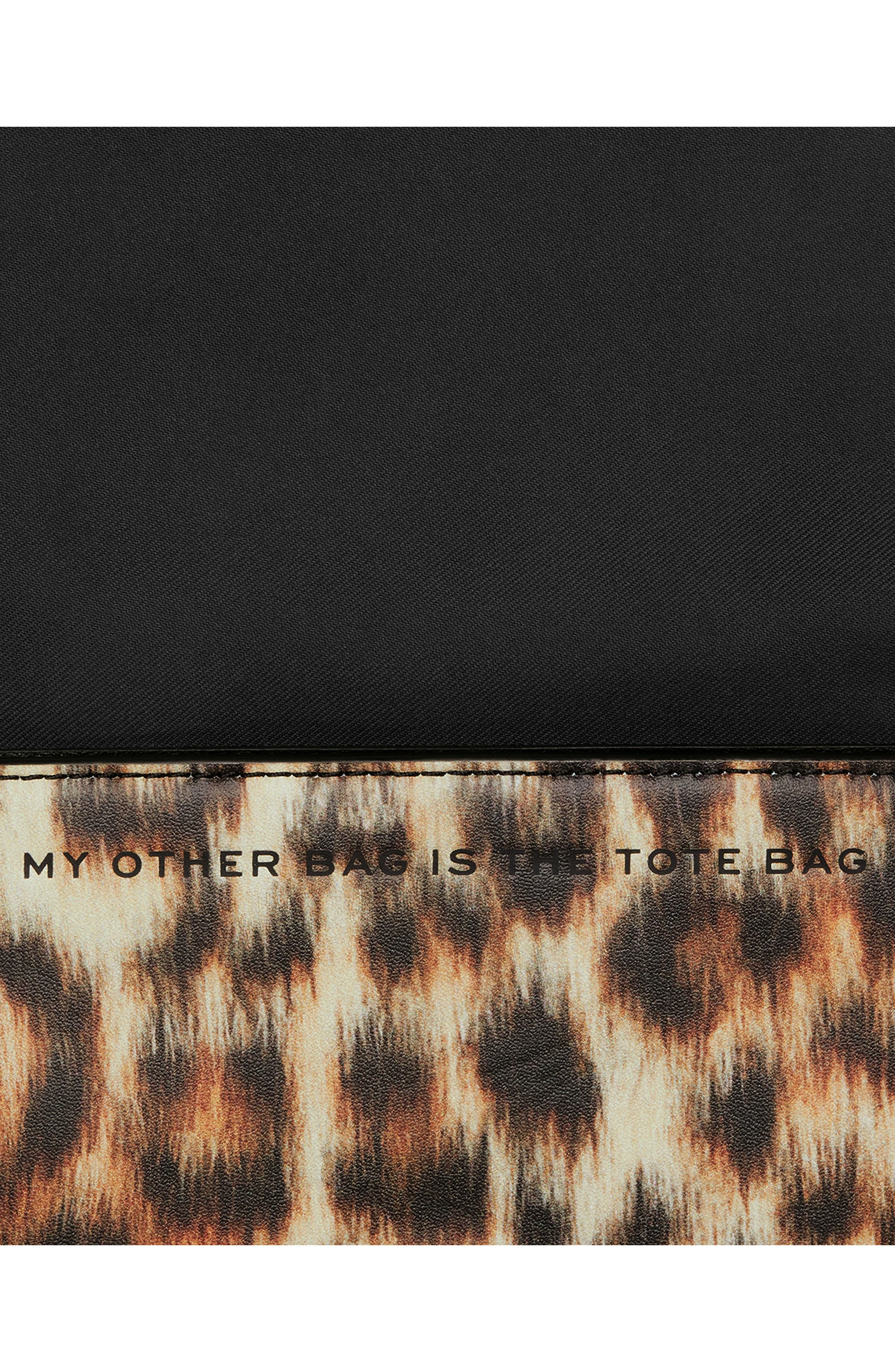 The Leopard Leather Mini Bag, Alternate, color, BROWN MULTI