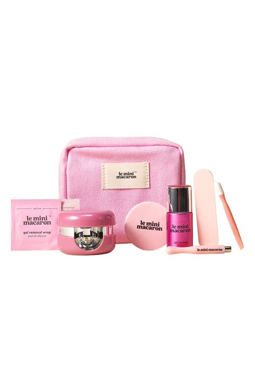 Le Mini Macaron Velvet Cat Eye Gel Manicure Kit In Pink