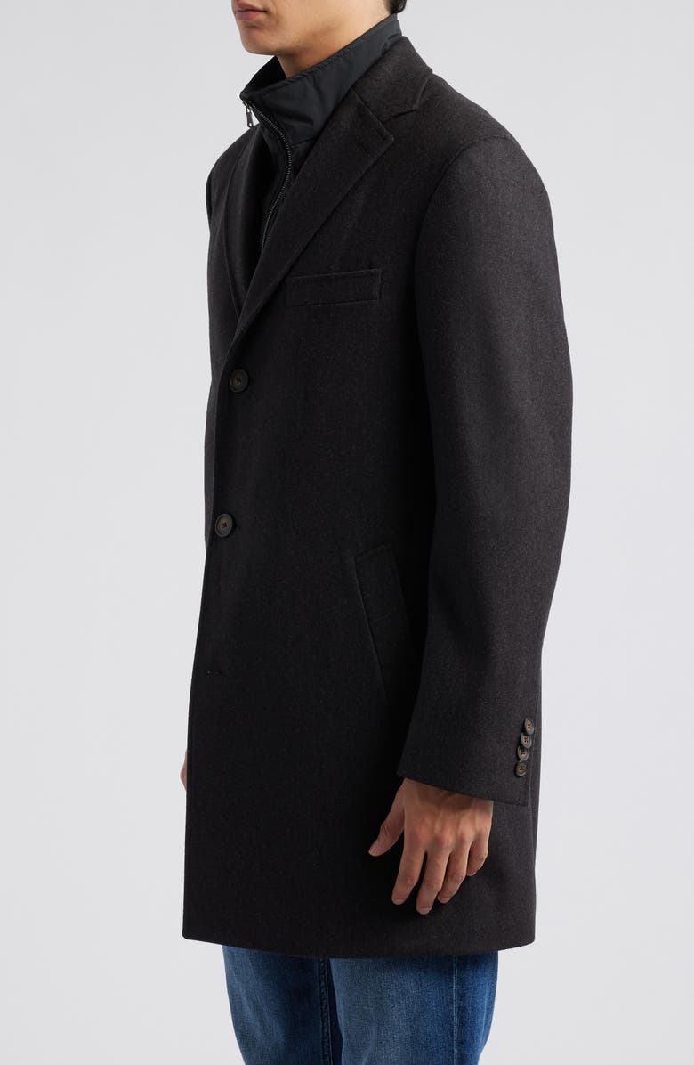 Jack Victor Delroy Wool Topcoat with Removable Bib, Alternate, color,