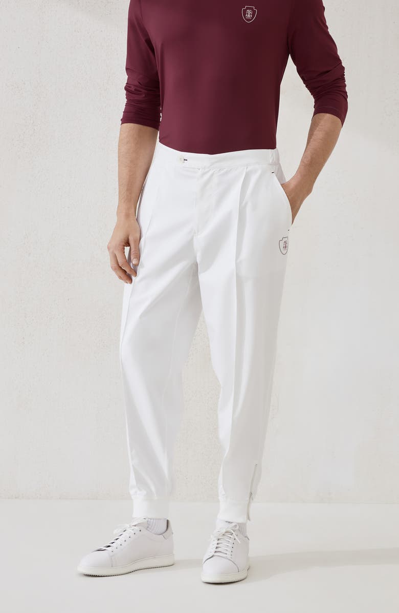Brunello Cucinelli Nylon trousers, Alternate, color, White