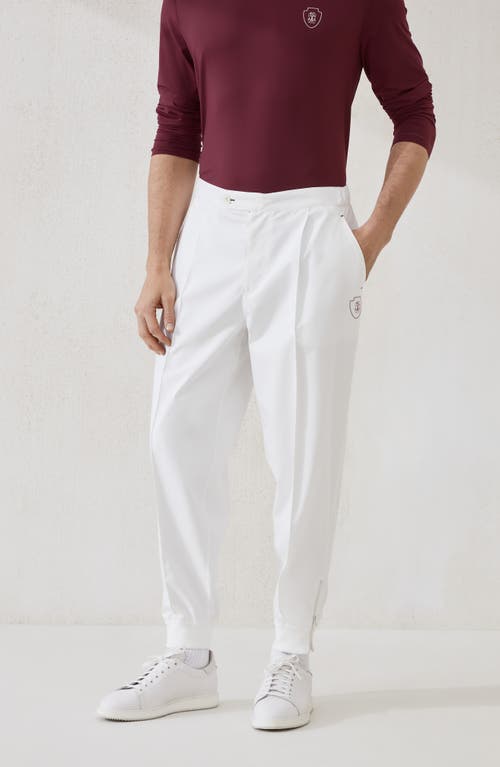 Brunello Cucinelli Straight-leg Track Pants In White