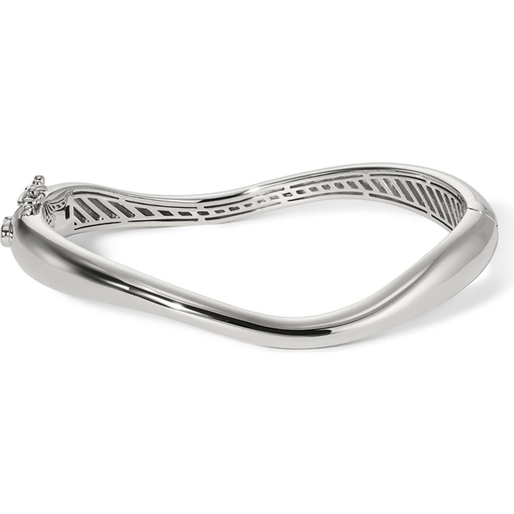 Nadri Alma Organic Hinge Bracelet in Rhodium  product