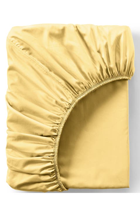 417 Thread Count Premium Supima Cotton No Iron Sateen Fitted Bed Sheet