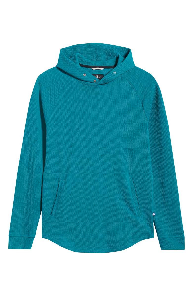 Swannies Luke Hooded Cotton Blend Performance Pullover, Alternate, color, Deep-Lake
