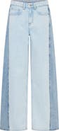 ICHI Bauve Two Tone Wide Leg Jeans