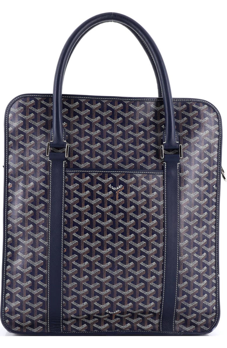 Pre-Owned Goyard Bourgogne Bag Coated Canvas, Main, color, Blue