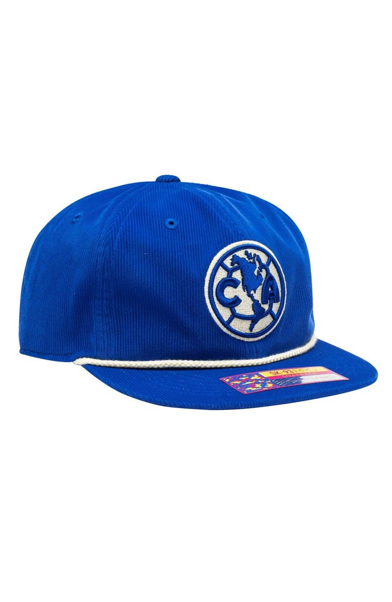 FAN INK Men's Blue Club America Snow Beach Adjustable Hat, Alternate, color, Blue