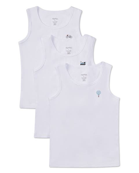 3 Pair Pack Ribbed On The Move Tank Top (Toddler, Little Kid & Big Kid)
