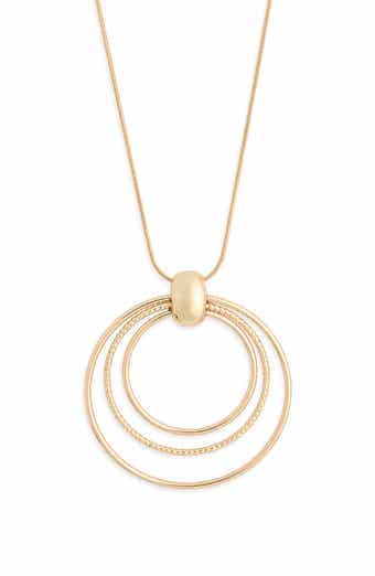 Circle Pendant Necklace