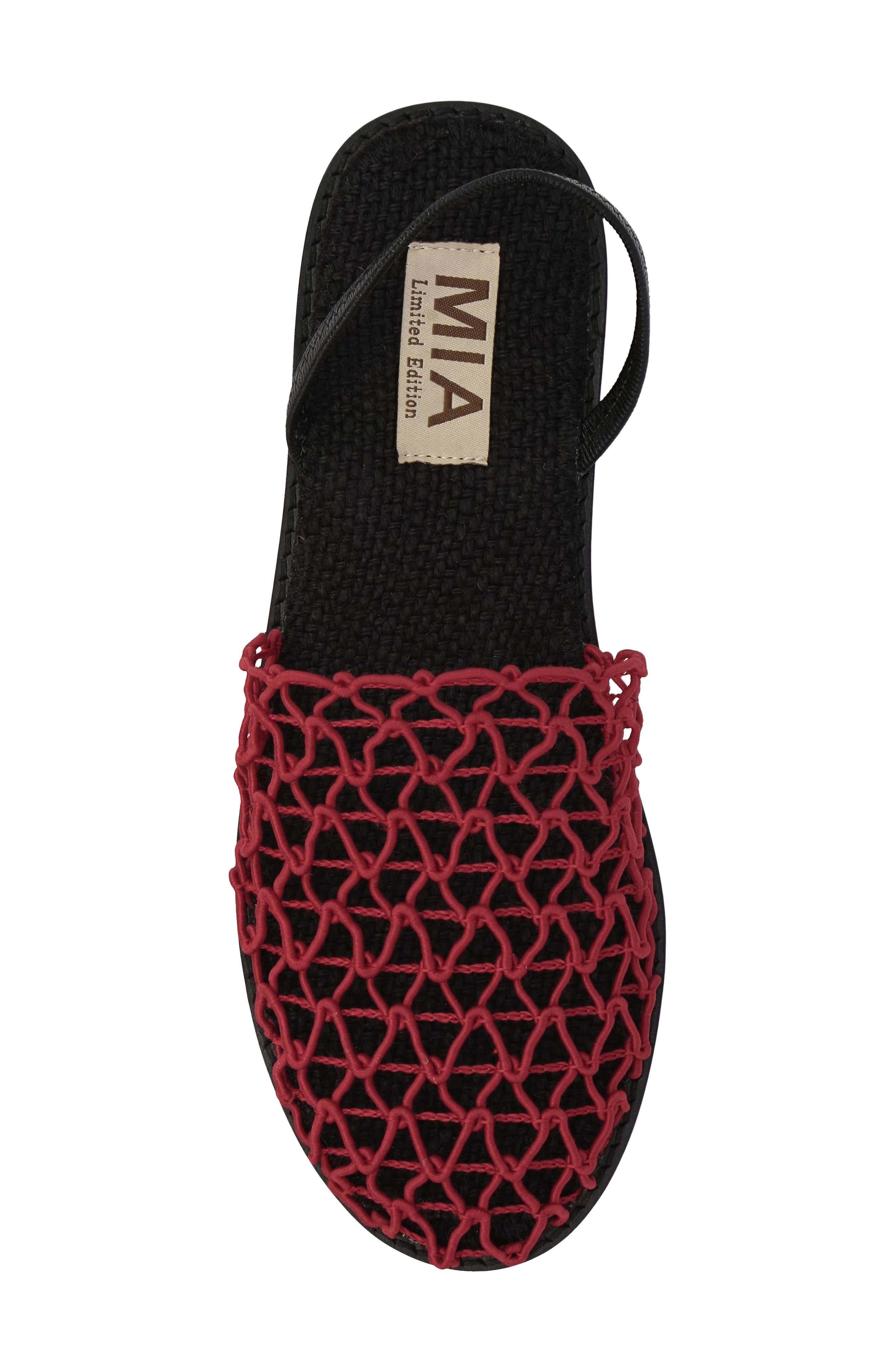 Kairo Sandal, Alternate, color, RED WOVEN
