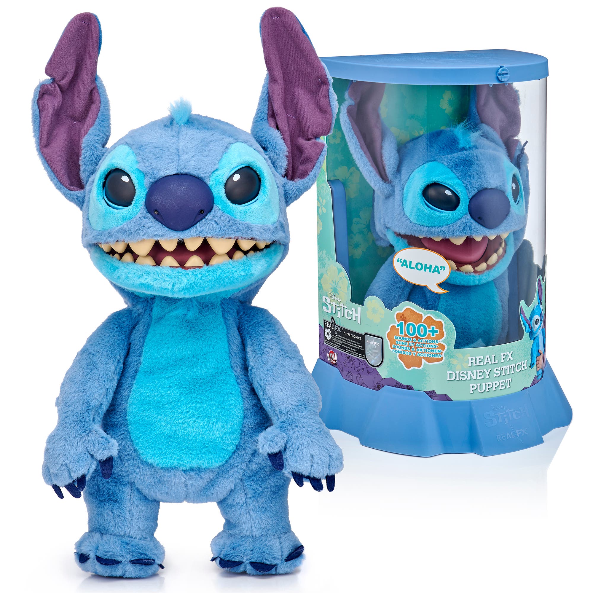 Disney Stitch 2002年ハズブロ社製DVD販促用非売品ぬいぐるみ Wow!Stuff RealFX Disney Stitch Puppetronic Interactive Plush Toy
