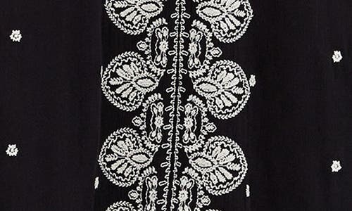 City Chic Anaya Embroidered Maxi Dress In Black
