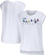 WEAR by Erin Andrews Women's WEAR by Erin Andrews White Dallas Cowboys Greetings From Muscle T-Shirt