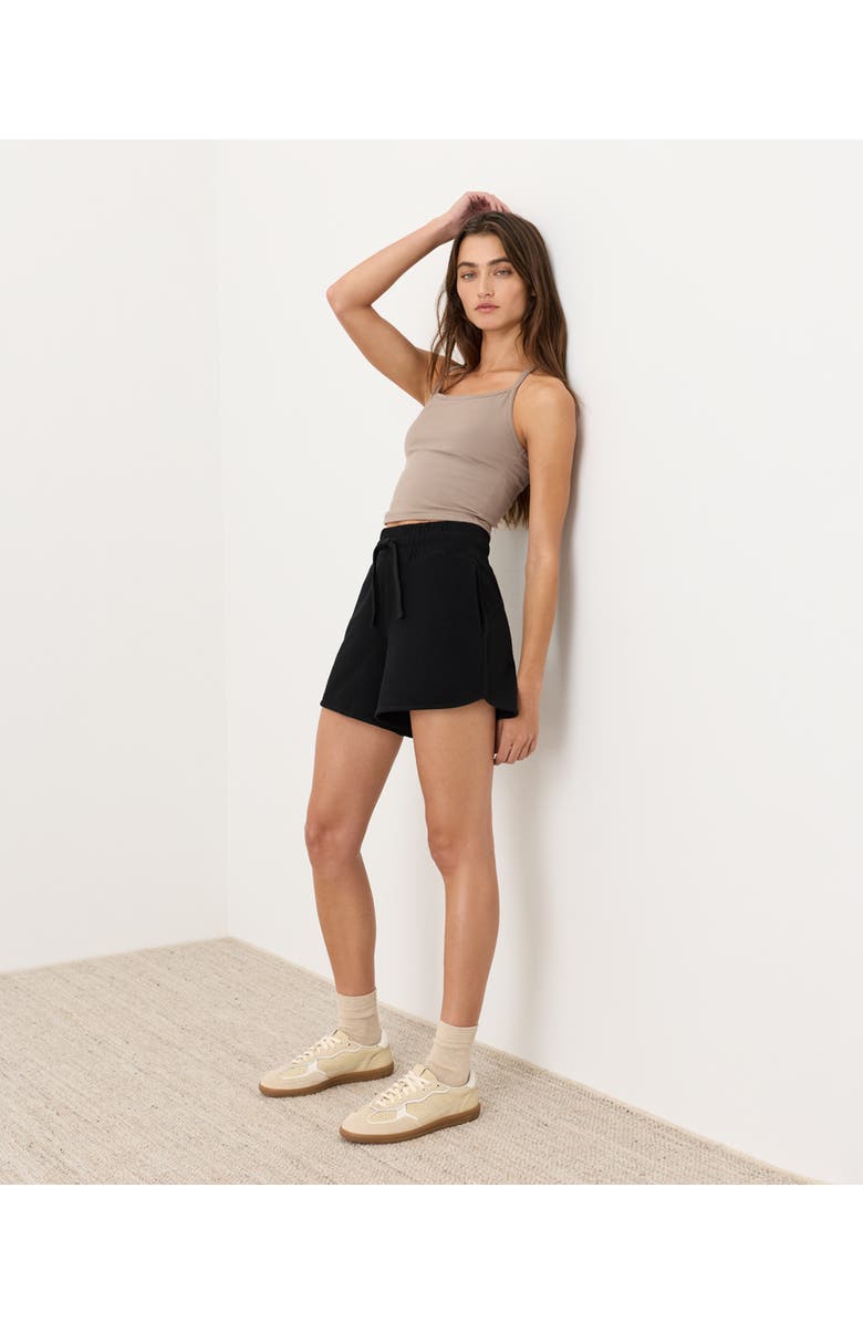 Pact CloudKnit Curved Hem Short, Alternate, color, Black
