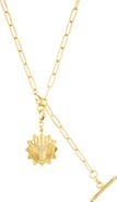 Adornia Initial CZ Pendant Toggle Necklace