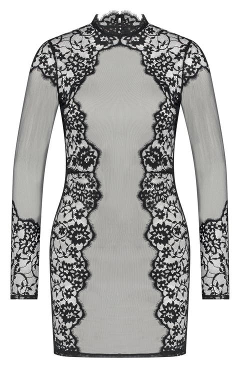 Maya Long Sleeve Lace Chemise